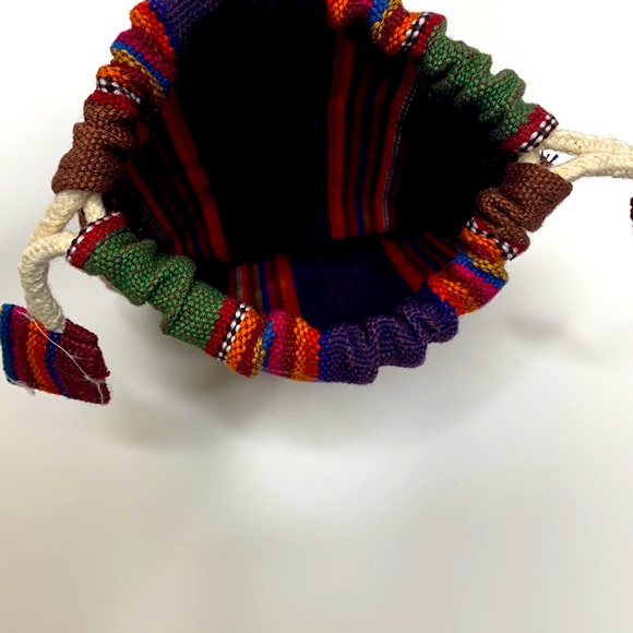 Drug Rug Boho Pull Close Pouch | Eco-Friendly Vegan Gift Bottle Bag | Hippie SAK - Picture 4 of 6